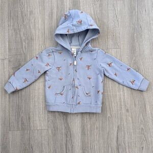 Carter's Light Blue Floral Hoodie